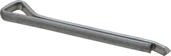 Made in USA - 3/16" Diam x 2" Long Hammerlock Cotter Pin - Grade 2, Zinc-Plated, Steel - All Tool & Supply