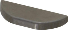 Made in USA - #204 Standard Woodruff Key - 1/2" Long x 1/16" Wide, Alloy Steel - All Tool & Supply