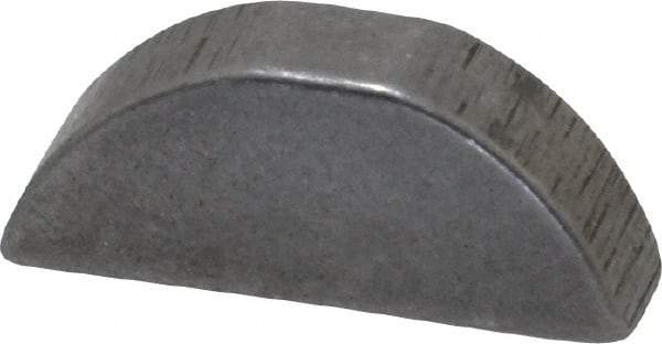 Made in USA - #606 Standard Woodruff Key - 3/4" Long x 3/16" Wide, Alloy Steel - All Tool & Supply