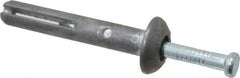 Powers Fasteners - 1/4" Diam, 1/4" Drill, 1-1/2" OAL, 1-7/8" Min Embedment Hammer Drive Concrete Anchor - Steel (Drive Pin)/Zamac Alloy (Body), Zinc-Plated Finish, Mushroom Head - All Tool & Supply