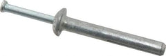 Powers Fasteners - 1/4" Diam, 1/4" Drill, 2" OAL, 2-5/8" Min Embedment Hammer Drive Concrete Anchor - Steel (Drive Pin)/Zamac Alloy (Body), Zinc-Plated Finish, Mushroom Head - All Tool & Supply