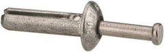 Powers Fasteners - 1/4" Diam, 1/4" Drill, 1" OAL, 7/8" Min Embedment Hammer Drive Concrete Anchor - Stainless Steel (Drive Pin)/Zamac Alloy (Body), Zinc-Plated Finish, Mushroom Head - All Tool & Supply