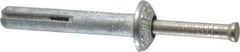 Powers Fasteners - 1/4" Diam, 1/4" Drill, 1-1/2" OAL, 1-1/8" Min Embedment Hammer Drive Concrete Anchor - Stainless Steel (Drive Pin)/Zamac Alloy (Body), Zinc-Plated Finish, Mushroom Head - All Tool & Supply