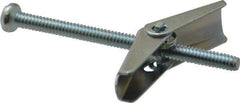 Powers Fasteners - 1/8" Screw, 1/8" Diam, 2" Long, Toggle Bolt Drywall & Hollow Wall Anchor - 3/8" Drill, Zinc Plated, Steel, Grade Zamac 7, Use in Drywall & Wallboard - All Tool & Supply