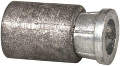 Powers Fasteners - 5/16" Diam, 5/16" Drill, 4-1/2" Min Embedment Caulk-In Concrete Anchor - Lead Alloy (Caulking Sleeve)/Zamac Alloy (Cone), Flat Head - All Tool & Supply