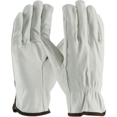 ‎68-103/S Leather Drivers Gloves - Top Grain Cowhide Leather Drivers - Regular Grade - Straight Thumb - Exact Industrial Supply