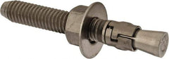 Powers Fasteners - 3/8" Diam, 3/8" Drill, 2-3/4" OAL, Wedge Expansion Concrete Anchor - 316 Stainless Steel, Hex Nut Head, Hex Drive, 1-5/8" Thread Length - All Tool & Supply