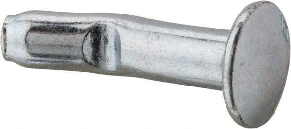 Powers Fasteners - 1/4" Diam, 1/4" Drill, 1" OAL, 1-1/4" Min Embedment Split-Drive Concrete Anchor - Grade 8.2 Steel, Zinc-Plated Finish, Mushroom Head - All Tool & Supply