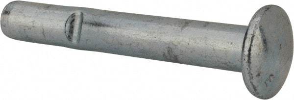 Powers Fasteners - 1/2" Diam, 1/2" Drill, 3-1/2" OAL, Split-Drive Concrete Anchor - Grade 8.2 Steel, Zinc-Plated Finish, Mushroom Head - All Tool & Supply