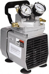 Gast - Diaphragm-Type Vacuum Pumps Horsepower: 1/8 Cubic Feet per Minute: 1.60 - All Tool & Supply