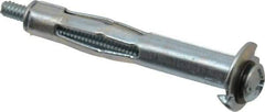 Powers Fasteners - 1/8" Screw, 5/16" Diam, 2-1/4" Long, 5/8 to 1" Thick, Sleeve Drywall & Hollow Wall Anchor - 5/16" Drill, Zinc Plated, Steel, Grade 5, Use in Concrete, & Masonry, Drywall, Plywood & Wallboard - All Tool & Supply