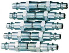 Value Collection - 10 Piece 1/4" Body 1/4 NPT 215 psi Steel ARO Pneumatic Coupling Plug Set - All Tool & Supply