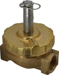 Parker - 3/4" Port, Two Way, Piloted Diaphragm, Brass Solenoid Valve - Normally Closed, 50 Max PSI, EPDM Seal - All Tool & Supply