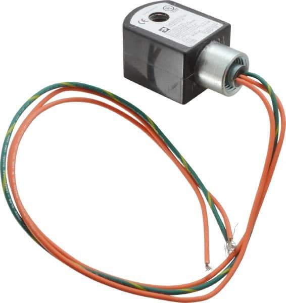 Parker - 120 Volt, 18 Coil Lead Length, Class F, Solenoid Coil - 6.0 Watt, NEMA 4X Enclosure, Use with Parker Skinner Gold Ring Series Valves - All Tool & Supply