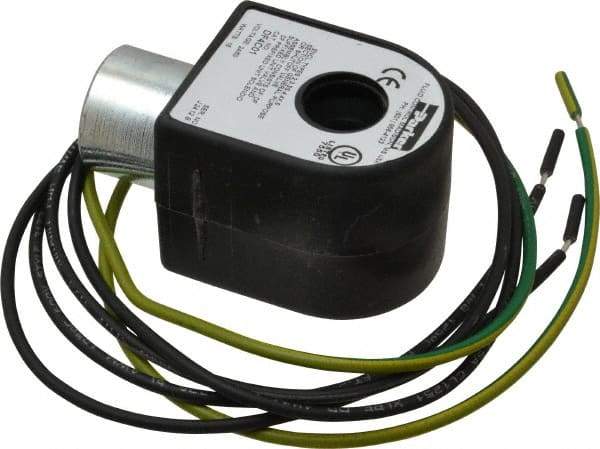 Parker - 24 Volt, 18 Coil Lead Length, Class F, Solenoid Coil - 16.0 Watt, NEMA 4X Enclosure, Use with Parker Skinner Gold Ring Series Valves - All Tool & Supply