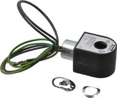 Parker - 240 Volt, 18 Coil Lead Length, Class H, Solenoid Coil - 11.0 Watt, NEMA 4X Enclosure, Use with Parker Skinner Gold Ring Series Valves - All Tool & Supply