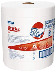 WypAll - X80 Dry Shop Towel/Industrial Wipes - Jumbo Roll, 13-3/8" x 12-1/2" Sheet Size, White - All Tool & Supply