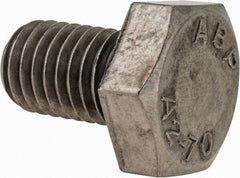 Value Collection - M10x1.50mm Metric Coarse, 16mm Length Under Head Hex Head Cap Screw - Fully Threaded, Grade 18-8 & Austenitic A2 Stainless Steel, 17mm Hex - All Tool & Supply