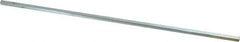 Made in USA - 12" Long x 3/16" High x 3/16" Wide, Zinc-Plated Undersized Key Stock - C1018 Steel - All Tool & Supply