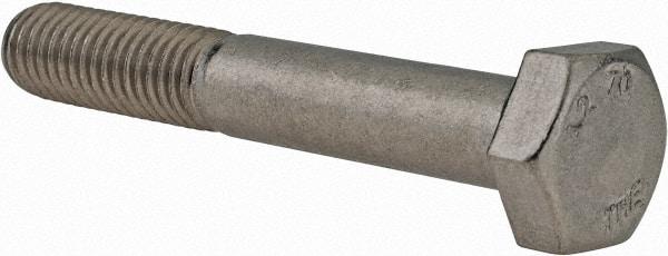 Value Collection - M10x1.50mm Metric Coarse, 65mm Length Under Head Hex Head Cap Screw - Partially Threaded, Grade 18-8 & Austenitic A2 Stainless Steel, 17mm Hex - All Tool & Supply