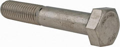 Value Collection - M12x1.75mm Metric Coarse, 70mm Length Under Head Hex Head Cap Screw - Partially Threaded, Grade 18-8 & Austenitic A2 Stainless Steel, 19mm Hex - All Tool & Supply