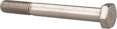 Value Collection - M12x1.75mm Metric Coarse, 100mm Length Under Head Hex Head Cap Screw - Partially Threaded, Grade 18-8 & Austenitic A2 Stainless Steel, 19mm Hex - All Tool & Supply