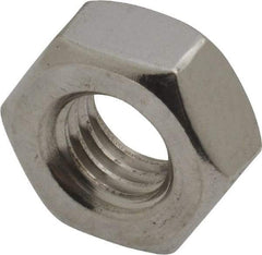 Value Collection - M10x1.50 Stainless Steel Right Hand Hex Nut - 17mm Across Flats, 8mm High, Uncoated - All Tool & Supply