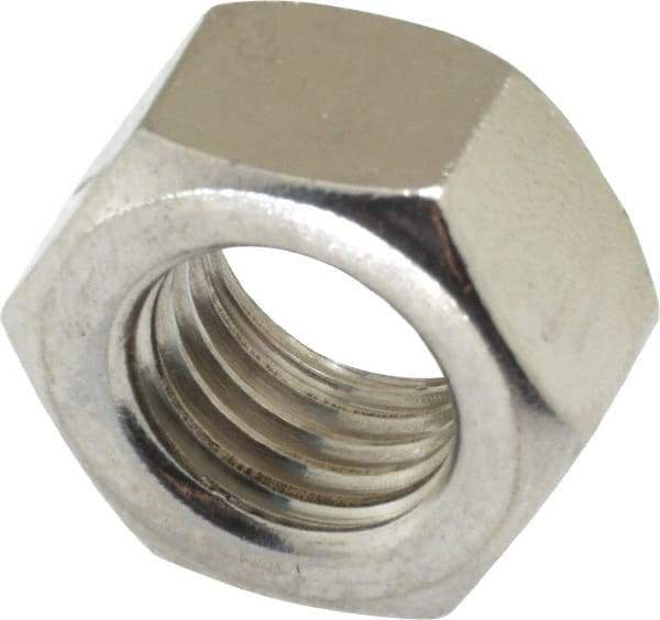 Value Collection - M16x2.00 Stainless Steel Right Hand Hex Nut - 24mm Across Flats, 13mm High, Uncoated - All Tool & Supply