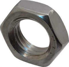 Value Collection - M20x2.50 Metric Coarse Stainless Steel Right Hand Hex Jam Nut - 30mm Across Flats, 10mm High, Uncoated - All Tool & Supply