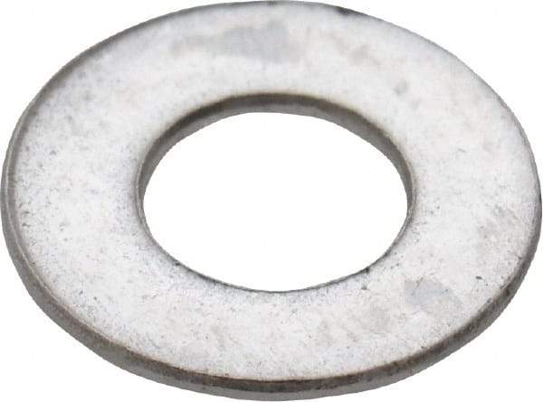 Value Collection - M3 Screw, Grade 18-8 Stainless Steel Standard Flat Washer - 3.2mm ID x 7mm OD, 0.5mm Thick - All Tool & Supply