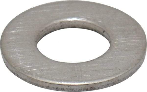 Value Collection - M4 Screw, Grade 18-8 Stainless Steel Standard Flat Washer - 4.3mm ID x 9mm OD, 0.8mm Thick - All Tool & Supply