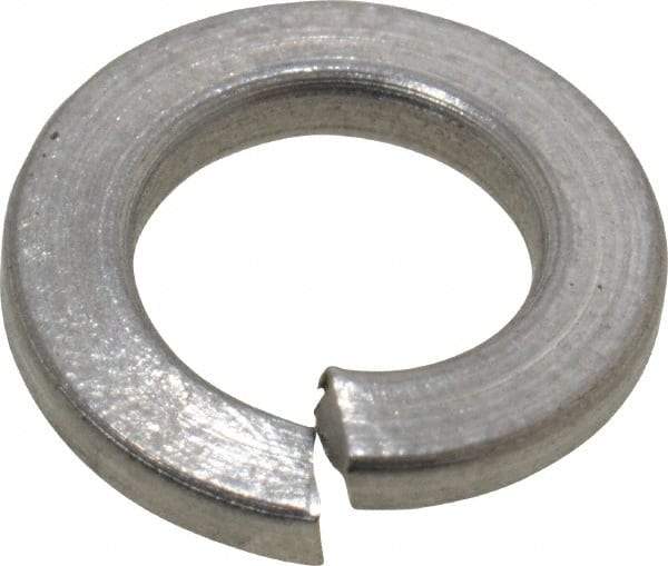 Value Collection - M5, 5.1mm ID, 1.2mm Thick Split Lock Washer - 18-8 Austenitic Grade A2 Stainless Steel, 5.1mm Min ID, 5.4mm Max ID, 9.2mm Max OD - All Tool & Supply