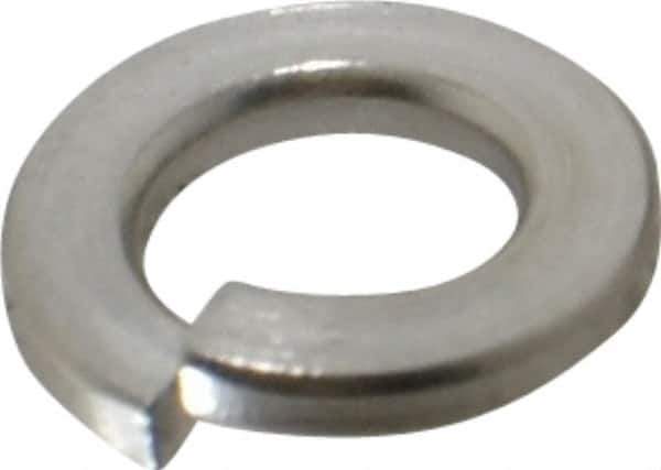 Value Collection - M6, 6.1mm ID, 11.8mm OD, 1.6mm Thick Split Lock Washer - 18-8 Austenitic Grade A2 Stainless Steel, 6.1mm Min ID, 6.5mm Max ID - All Tool & Supply