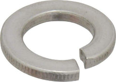 Value Collection - M12, 10.2mm ID, 2.5mm Thick Split Lock Washer - 18-8 Austenitic Grade A2 Stainless Steel, 12.2mm Min ID, 12.7mm Max ID, 21.1mm Max OD - All Tool & Supply