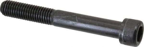 Value Collection - M12x1.75 Metric Coarse Hex Socket Drive, Socket Cap Screw - Grade 12.9 Alloy Steel, Black Oxide Finish, Partially Threaded, 90mm Length Under Head - All Tool & Supply