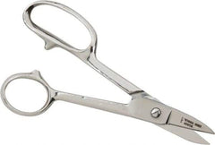 Heritage Cutlery - 1-3/8" LOC, 7" OAL Chrome Plated High Leverage Shears - Right Hand, Chrome Plated Straight Handle, For General Purpose Use - All Tool & Supply