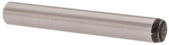 Value Collection - 4mm Diam x 30mm Pin Length Grade 8 Alloy Steel Precision Dowel Pin - Bright Finish, 1 Rounded End - All Tool & Supply