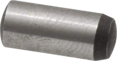 Value Collection - 5mm Diam x 12mm Pin Length Grade 8 Alloy Steel Precision Dowel Pin - Bright Finish, 1 Rounded End - All Tool & Supply