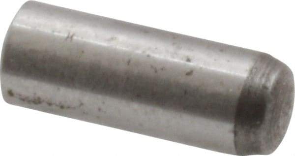 Value Collection - 5mm Diam x 14mm Pin Length Grade 8 Alloy Steel Precision Dowel Pin - Bright Finish, 1 Rounded End - All Tool & Supply