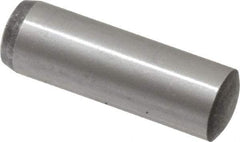 Value Collection - 10mm Diam x 32mm Pin Length Grade 8 Alloy Steel Precision Dowel Pin - Bright Finish, 1 Rounded End - All Tool & Supply