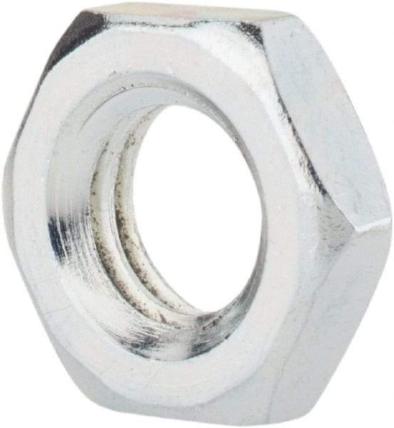 Value Collection - M8x1.25 Steel Right Hand Hex Jam Nut - 13mm Across Flats, 4mm High, Zinc-Plated Finish - All Tool & Supply