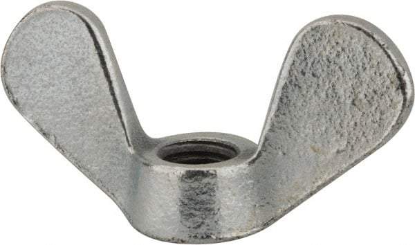 Value Collection - M12x1.75, Zinc Plated, Iron Standard Wing Nut - 5.6mm Wing Span, 31mm Wing Span - All Tool & Supply