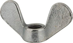 Value Collection - M12x1.75, Zinc Plated, Iron Standard Wing Nut - 5.6mm Wing Span, 31mm Wing Span - All Tool & Supply