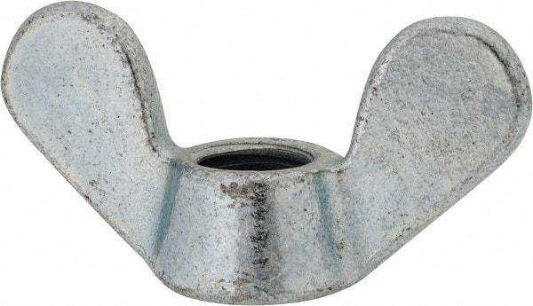 Value Collection - M20x2.50, Zinc Plated, Iron Standard Wing Nut - 7mm Wing Span, 44mm Wing Span - All Tool & Supply