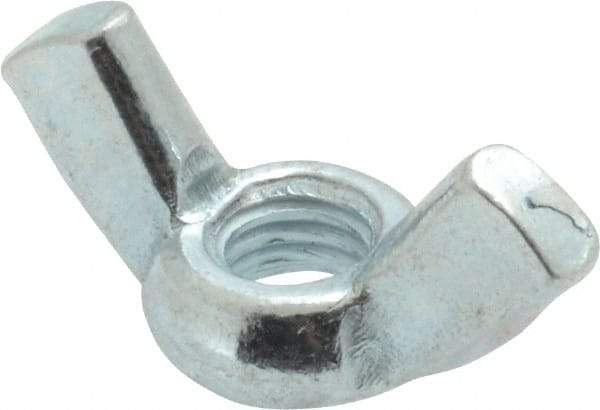 Value Collection - M6x1.00, Zinc Plated, Iron Standard Wing Nut - 2.7mm Wing Span, 15mm Wing Span - All Tool & Supply