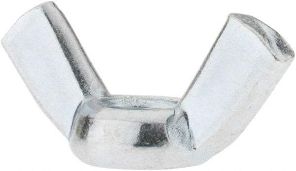 Value Collection - M10x1.50, Zinc Plated, Iron Standard Wing Nut - 4.6mm Wing Span, 23mm Wing Span - All Tool & Supply