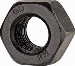 Value Collection - M16x2.00 Steel Right Hand Heavy Hex Nut - 29.56mm Across Flats, 17mm High, Uncoated - All Tool & Supply