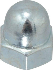 Value Collection - M6x1 10mm Width Across Flats, Zinc Plated, Steel Acorn Nut - 12mm Overall Height, Grade 2, DIN 1587 - All Tool & Supply