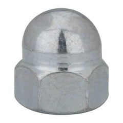 Value Collection - M12x1.75 19mm Width Across Flats, Zinc Plated, Steel Acorn Nut - 22mm Overall Height, Grade 2, DIN 1587 - All Tool & Supply