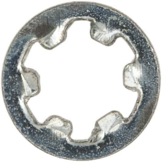 Value Collection - M2 Screw, 2.2mm ID, Spring Steel Internal Tooth Lock Washer - 4.5mm OD, Zinc-Plated, Grade 2 - All Tool & Supply